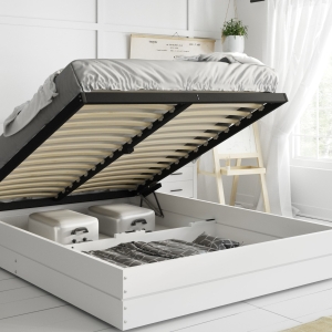 łóżko 140x200 z materacem pojemnikiem stelaż Montana