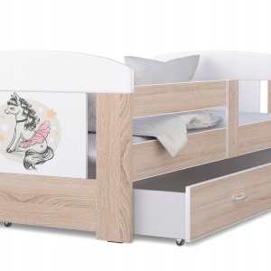 Łóżko dziecięce 180x80 szuflada + materac FILIP