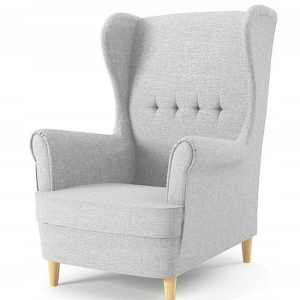 Fotel USZAK Styl Skandynawski Elegancki do Salonu MILO Różne Kolory