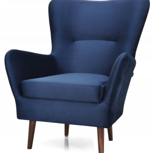 Skandynawski FOTEL uszak CARMO retro PRODUCENT